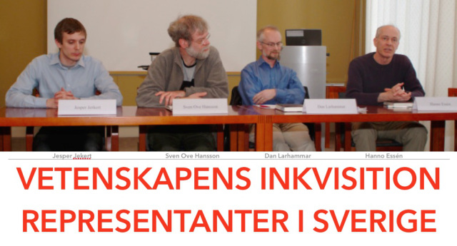Från vänster: Jesper Jerkert, Sven-Ove Hansson, Dan Larhammar, Hanno Essén